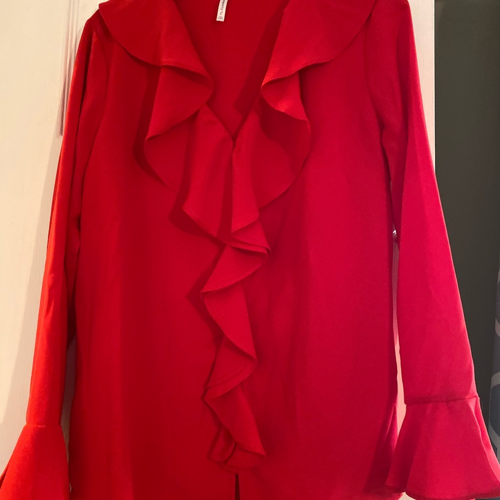 Red blouse